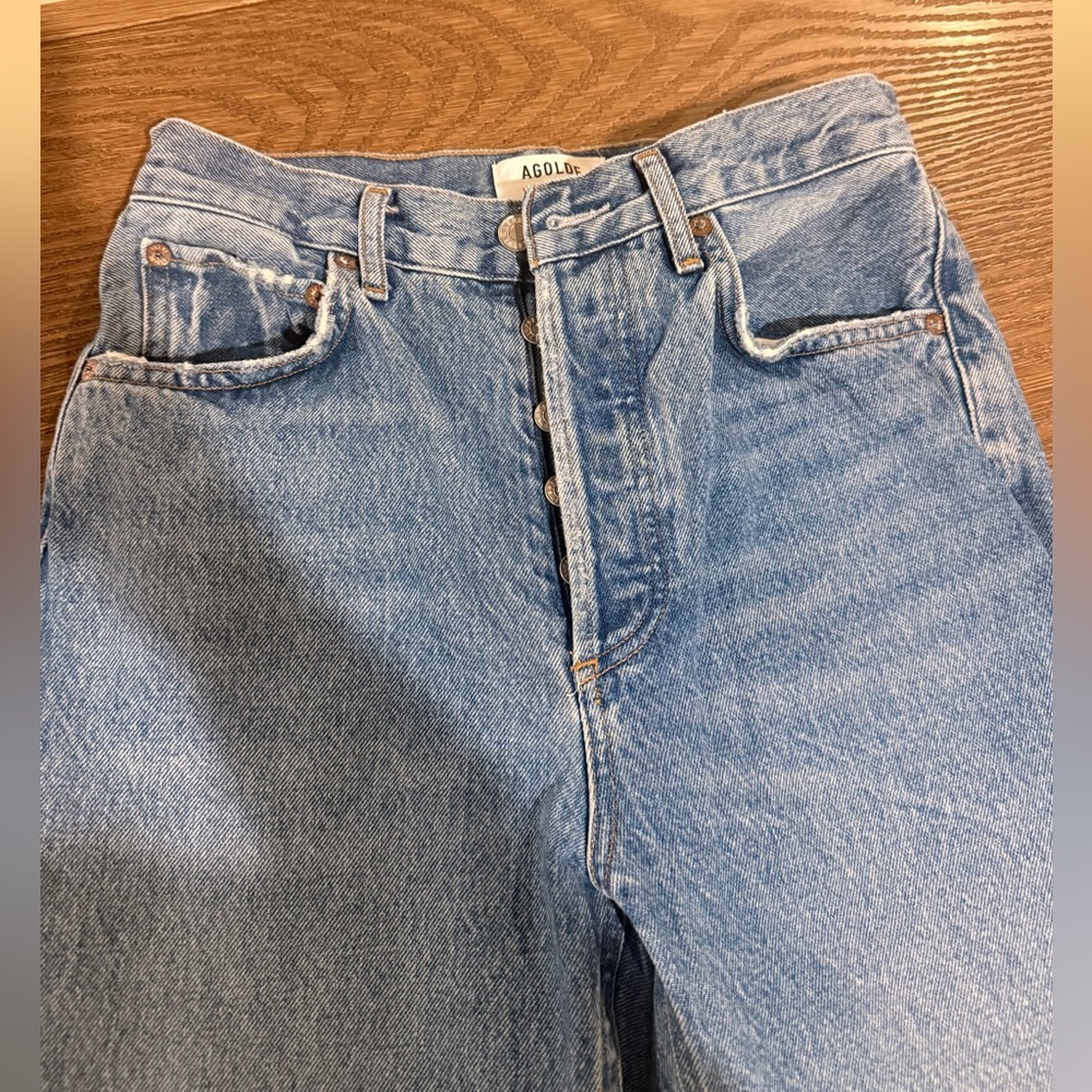 Agolde Riley high-rise straight jean